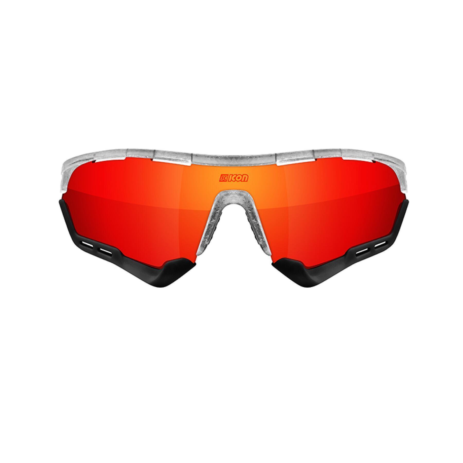 Brillen Scicon aerotech scnpp verre multi-reflet rouges