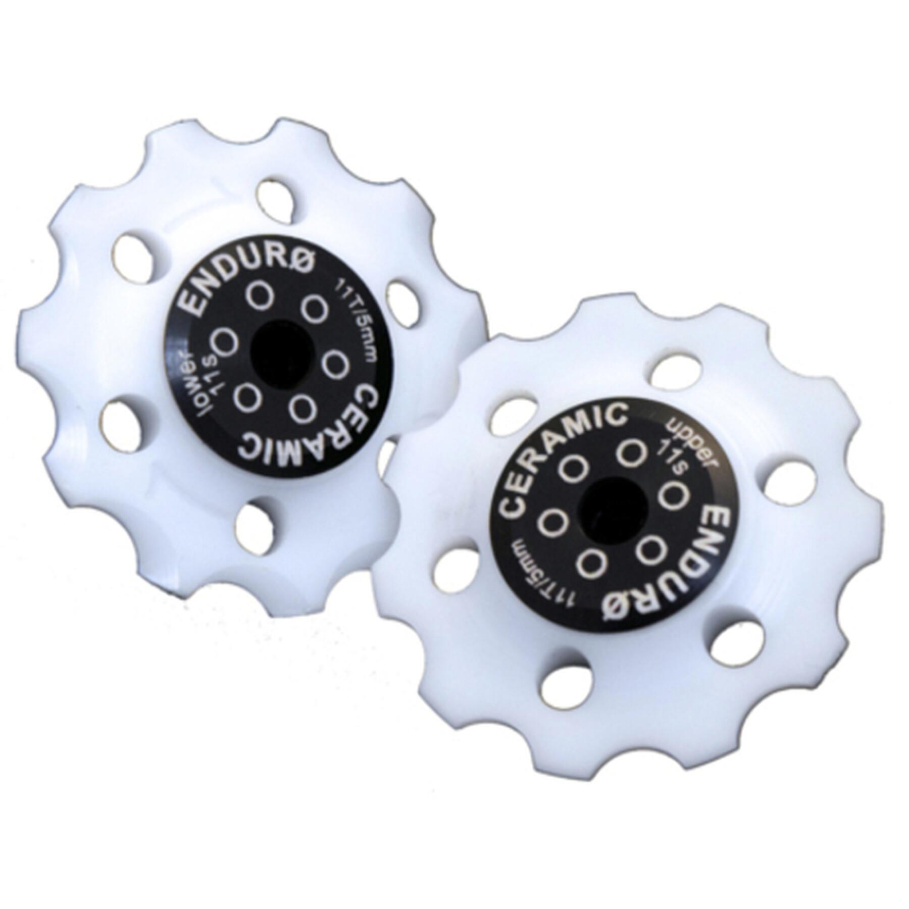 Umwerferrad Enduro Bearings Jockey wheel set XD-15 Vanilla-Shimano 9,10 or 11 Speed-White