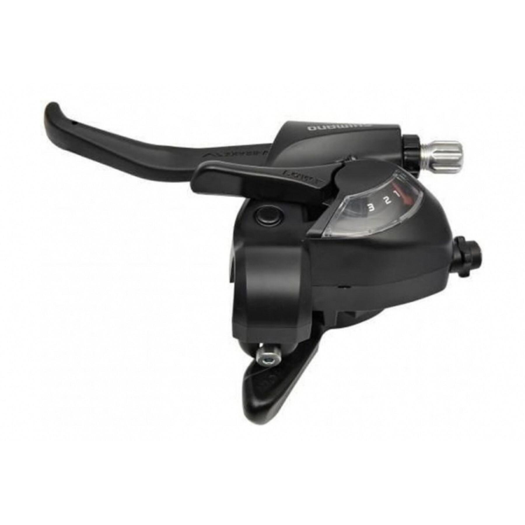 Schalt- und Bremshebel (für flachen Lenker) 3v Shimano ST-EF41-L Ez Fire Plus