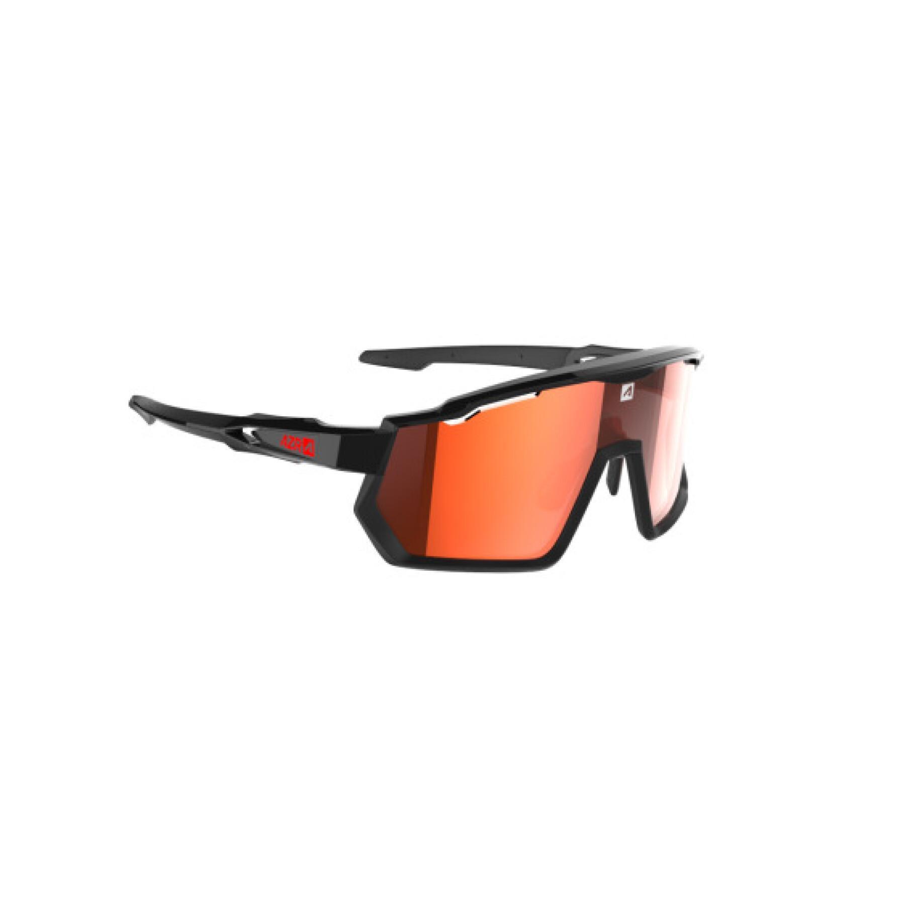 Brille mit irisierendem roten Bildschirm photochromatische Kategorie 0 bis 3 AZR Kromic Pro Race Rx