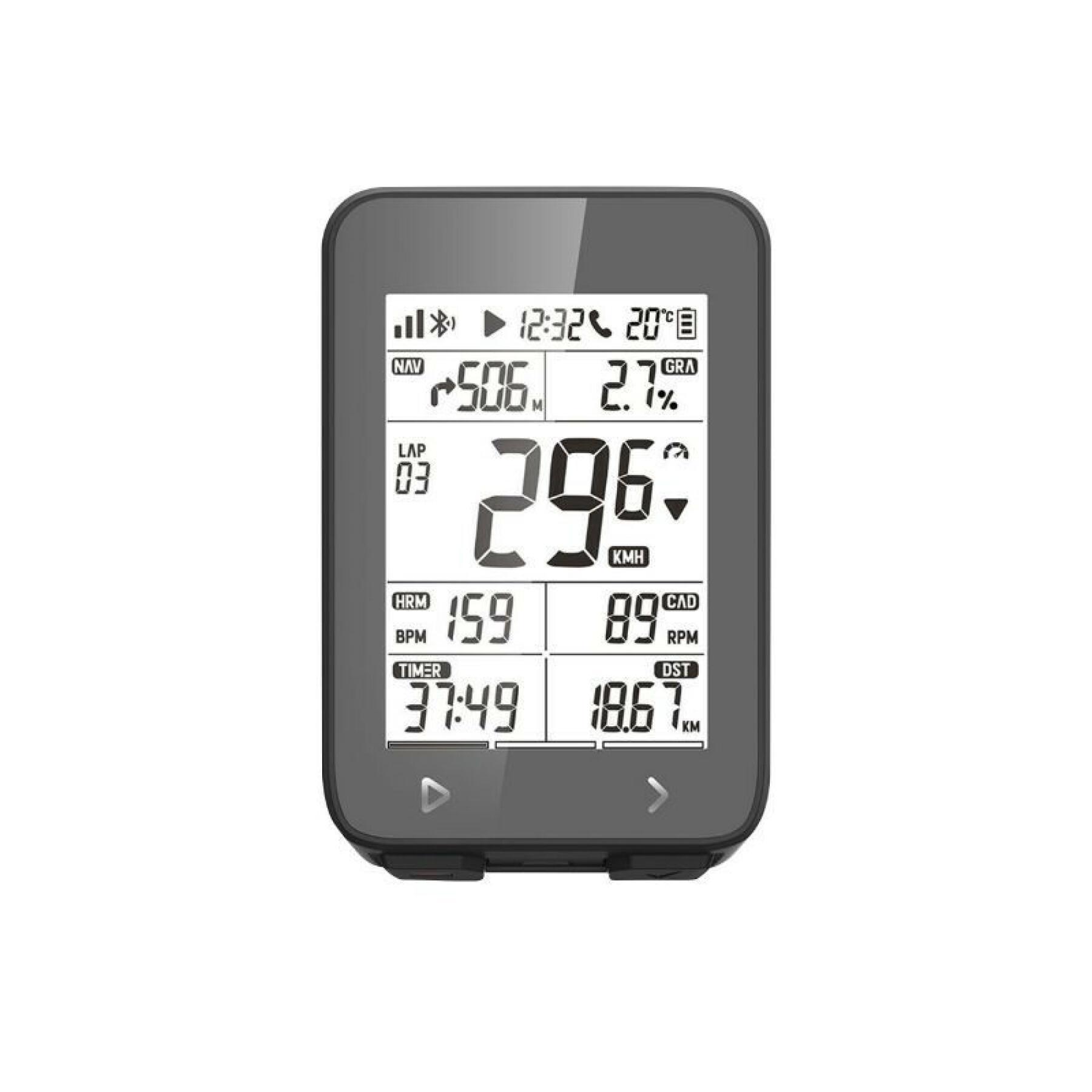 Gps - Geschwindigkeitsmesser, Höhenmesser, strava-kompatibler Temperaturmesser - optional: Trittfrequenz-, Geschwindigkeits- und Kardio-Sensor Igpsport