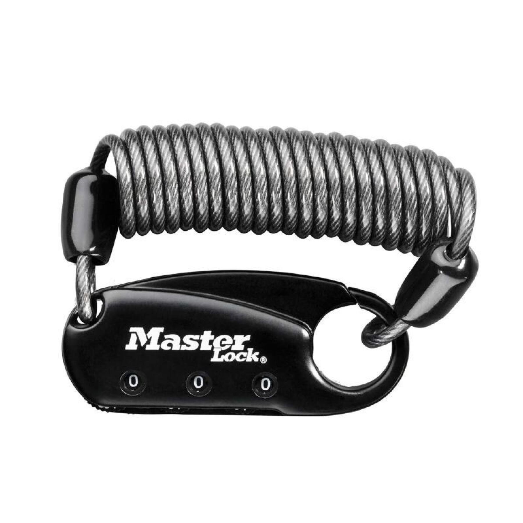 Kabelschloss mit Zahlenschloss für Helmtasche Master Lock