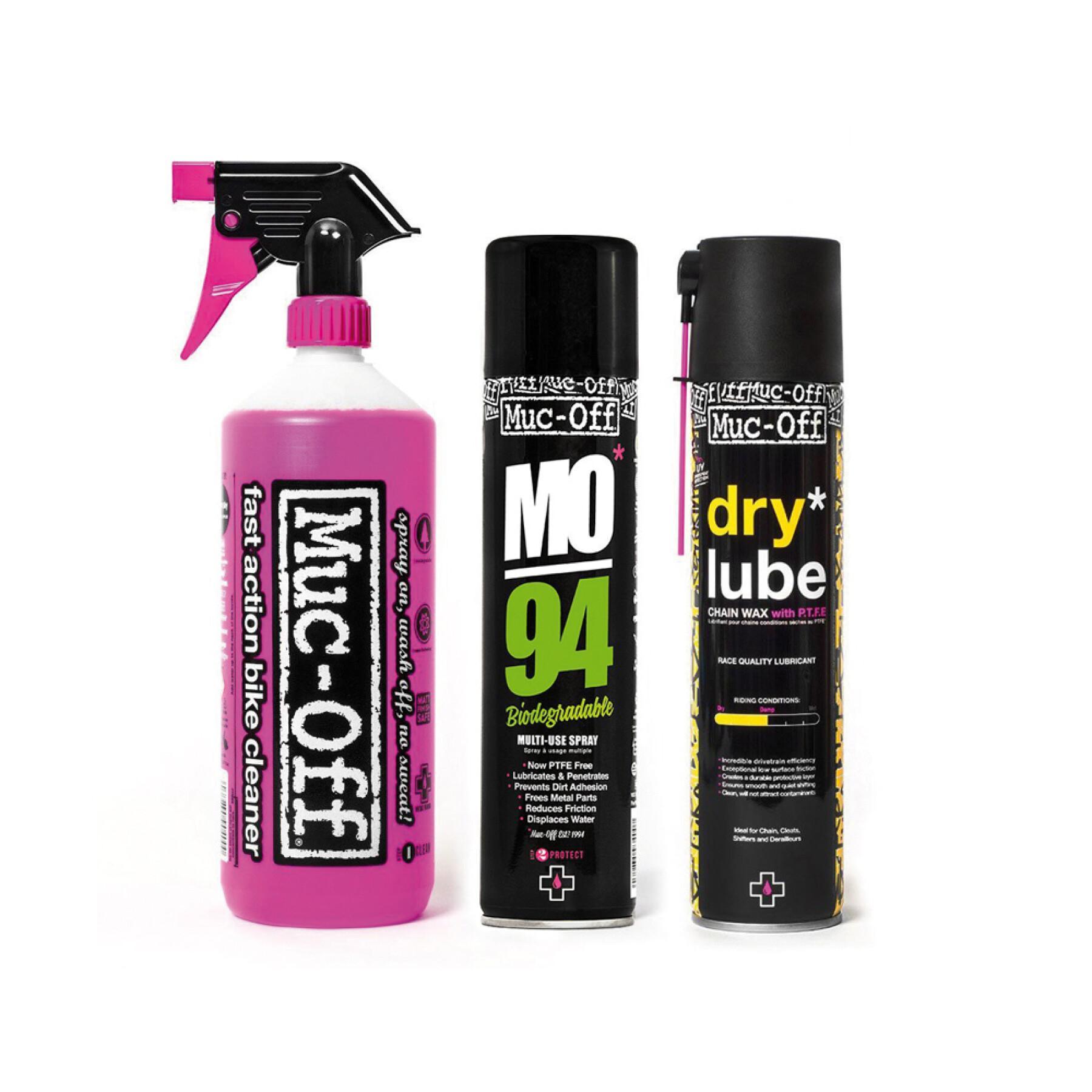 Reiniger Muc-Off wash protect and lube kit dry