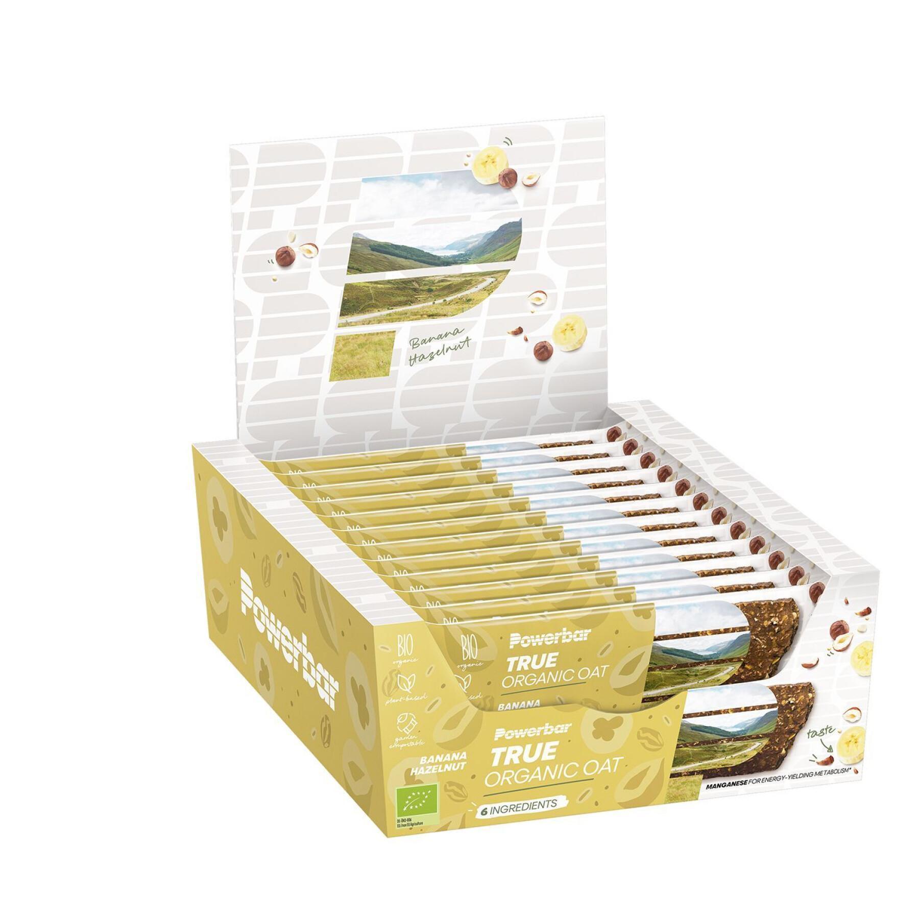 Packung mit 16 Ernährungsriegeln PowerBar True Organic Oat