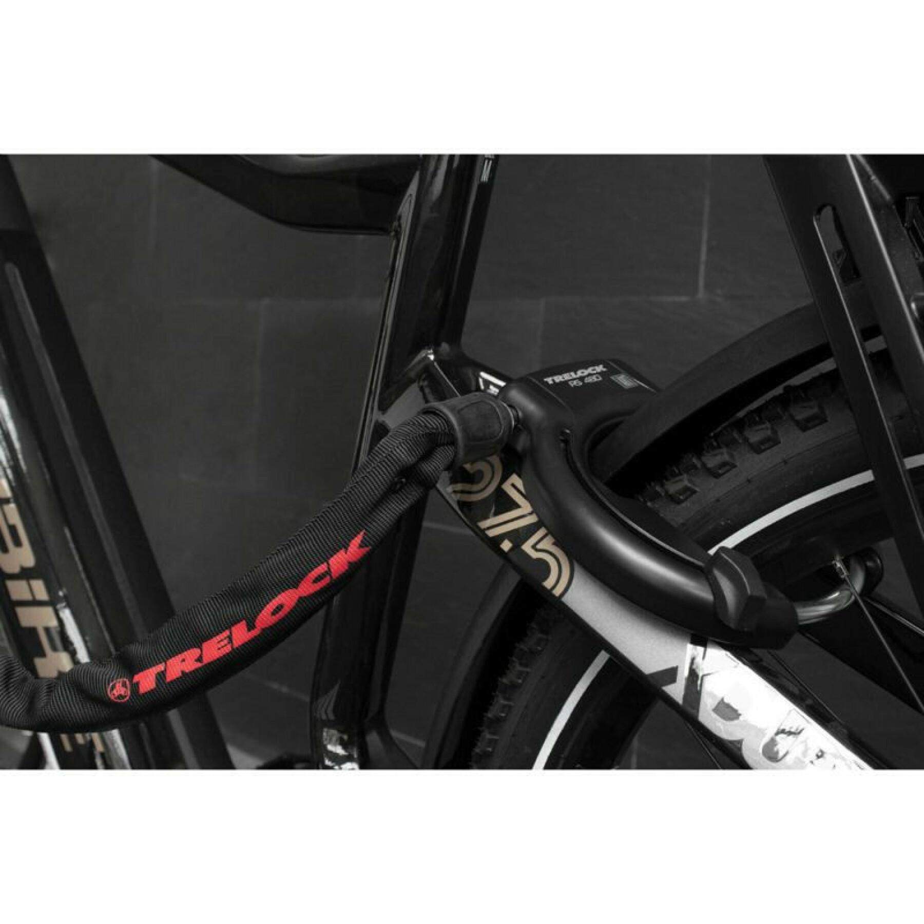 Hufeisenförmiges Fahrradschloss mit einer Rahmenbreite von 89 mm bis 112 mm (Reifenabstand 75 mm) Trelock RS480