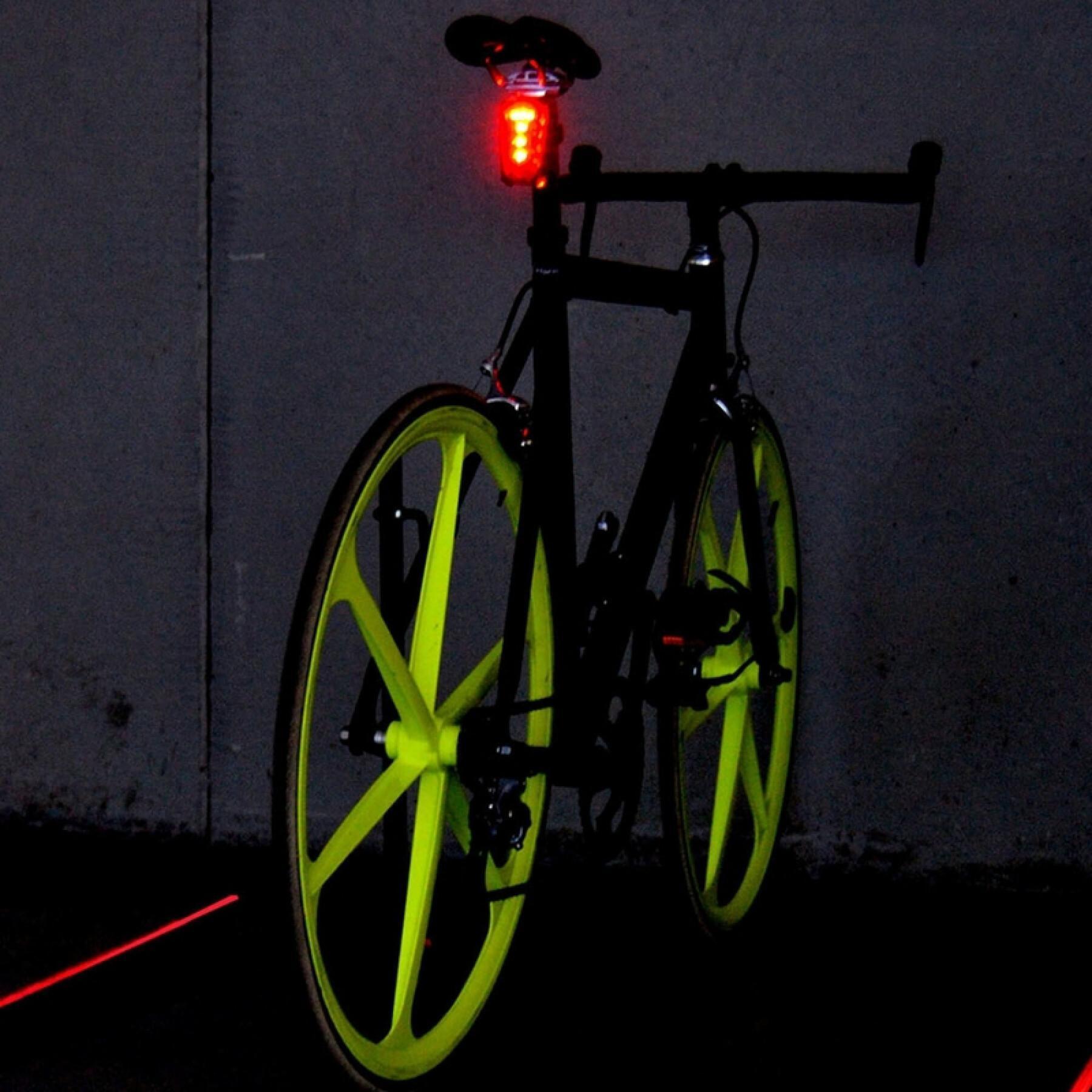 led-rücklicht + laser-spuranzeige V Bike