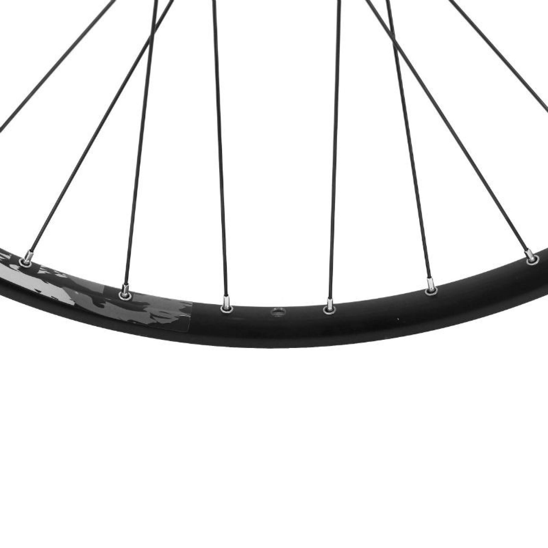 MTB-Fahrradvorderrad doppelwandige 6-Loch-Nabe - 21 mm innen und 27 mm außen Velox Karma Disc