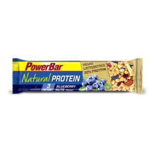 Charge von 24 Riegeln PowerBar Natural Protein Vegan - Blueberry Bliss