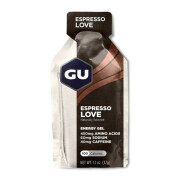 Packung mit 24 koffeinhaltigen Gelen Gu Energy espresso