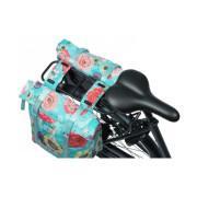 Wasserdichte Fahrradgepäckträgertasche aus Polyester mit Reflektoren Basil bloom field
